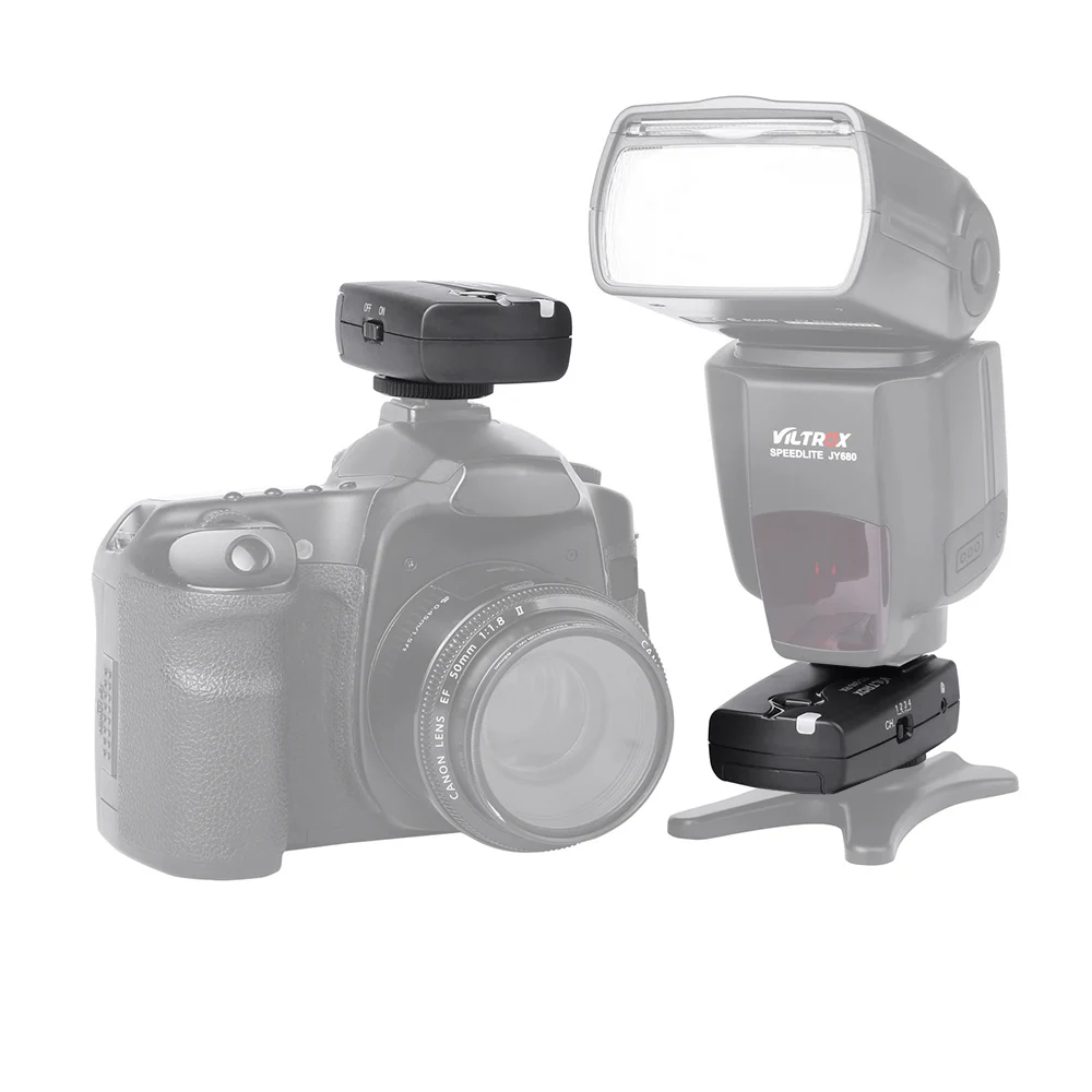 Viltrox FC-240 беспроводной пульт дистанционного спуска вспышки спуска затвора камеры для Canon 1500D 760D 700D 90D 5DII 7D Nikon D800 D7200 D5300