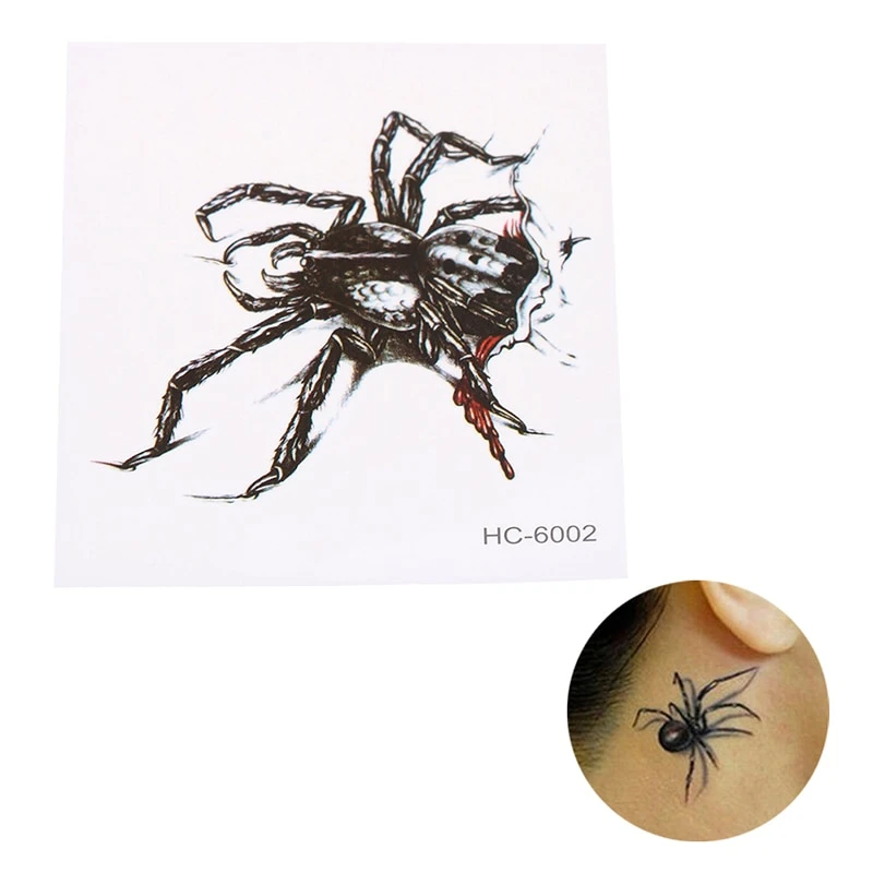 5pcs/set Body Cover Scars Spider Tattoo Painting Tattoo Stickers Can Be  Scrubbed 105*60mm - Temporary Tattoos - AliExpress