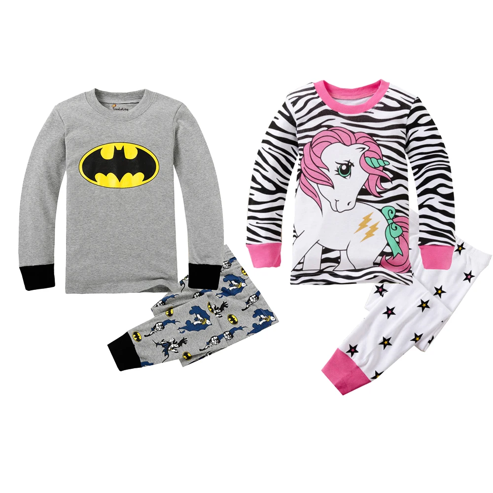 

Home Clothing for Boys Girls Horse Pajamas Kids Panda Sleepwear Children Unicorn Cartoon Clothing Set Baby Long Sleeve Pijamas