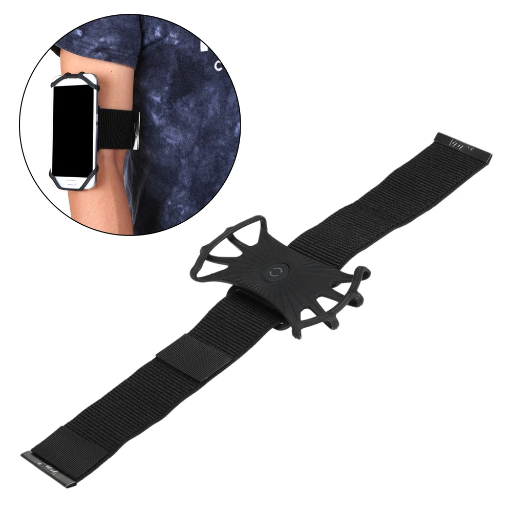 Phone Holder Silicone Universal Outdoor Sports Phone Holder Armband Case Detachable Armband Wristband Cycling Jogging Hiking