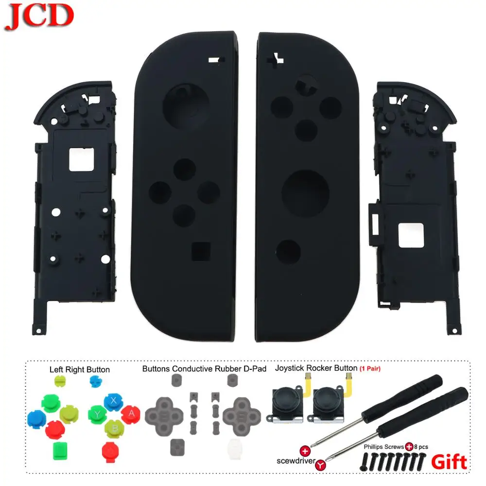 No3 JCD пластик для Joy-Con, сменный Ремонтный комплект, DIY чехол, Корпус Корпуса, оболочка для пульта управления, с отверткой - Цвет: No3