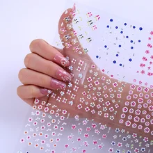 Модные маникюрные Цветочные наклейки хипстерские студенческие наклейки для ногтей нетоксичные наклейки для беременных женщин детские Мультяшные наклейки s