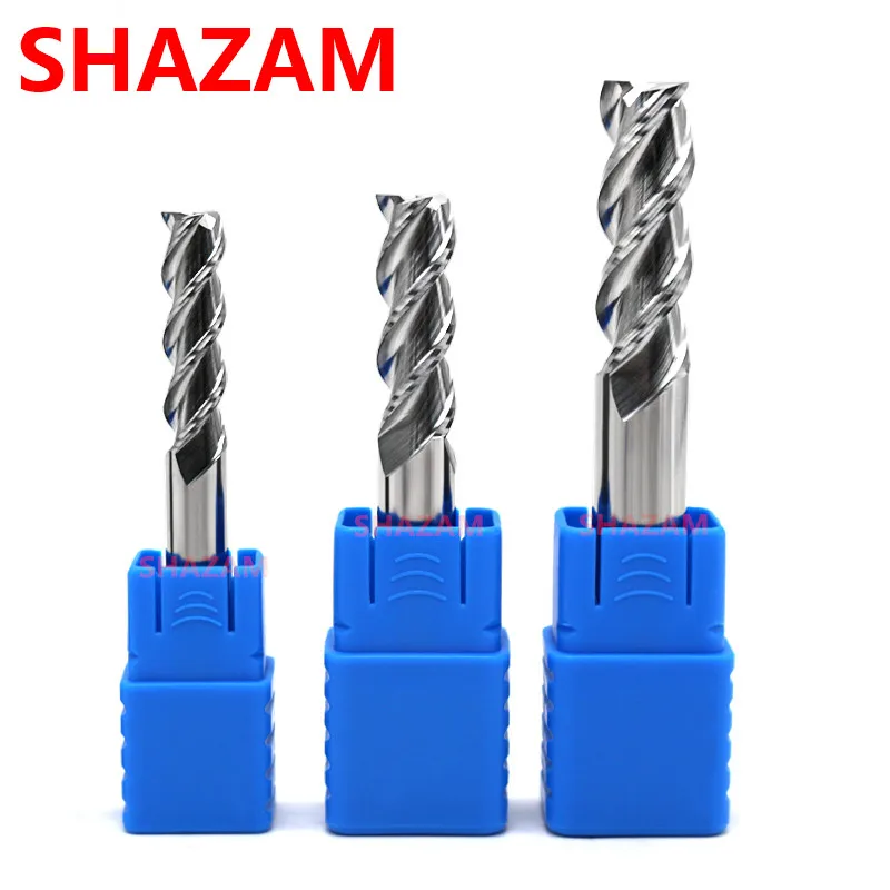 

Milling Cutter Alloy Coating Tungsten Steel Tool By Aluminum HRC50 Cnc Maching 3 Blade Endmills Top SHAZAM Wood Milling Cutter