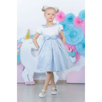 

Fancy dress for girl MINAKU "Aurora", height 128 cm, color white / blue
