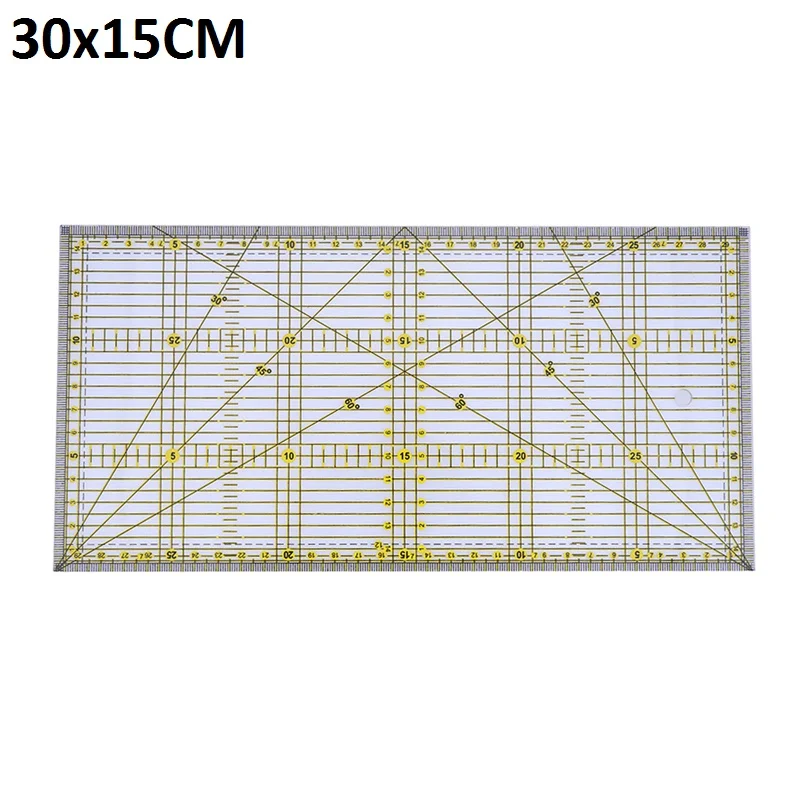 Прозрачная акриловая линейка для стёганого одеяла, Лоскутная акриловая линейка для шитья, инструменты для рукоделия, Швейные аксессуары, линейка для лоскутного шитья - Цвет: C