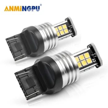 

ANMINGPU 2x Signal Lamp T20 W21/5W 7443 24SMD 3030Chips W21W Led 7440 Backup Light Reversing Lights Brake Light White Yellow 12V