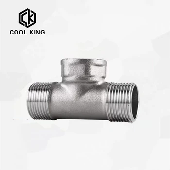 

CK DN10 DN15 DN32 male+Female+male Threaded 3 Way Tee T Pipe Fitting 3/8"1/2" 3/4" 1" 1-1/4" BSP Threaded SS304 Stainless Steel