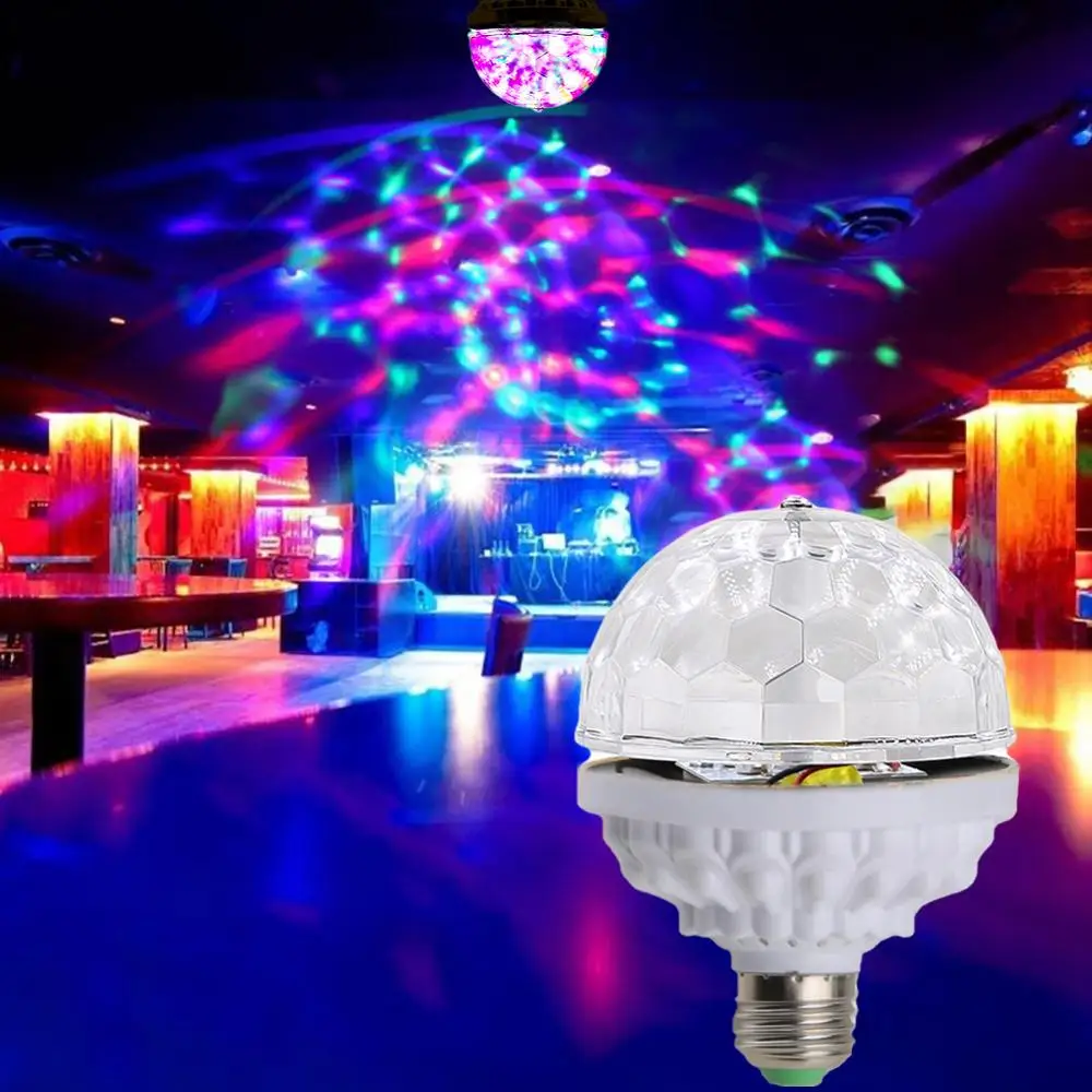 

KEY-WIN Disco Ball Party Lights Strobe Light 6W RGB LED Stage Lights For Christmas Home KTV Xmas Wedding Show Party Led