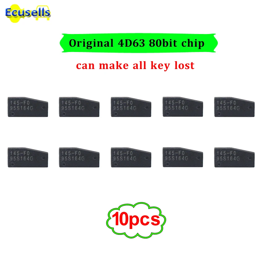 10 шт./лот ключи Чип высокое качество 4D63 80bit чип для Ford Mazda 4D 63 80 битный чип может сделать ключи все потери