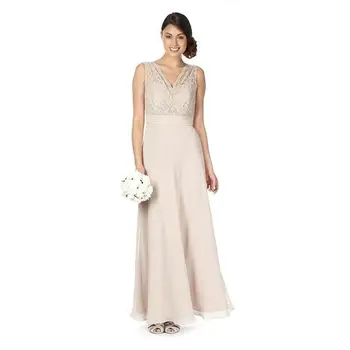

free shipping vestido de madrinha de casamento longo robe de soiree lace long Bridesmaid Dresses 2018 new fashion dress to party