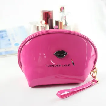 

Mirror leather candy color cosmetic bag