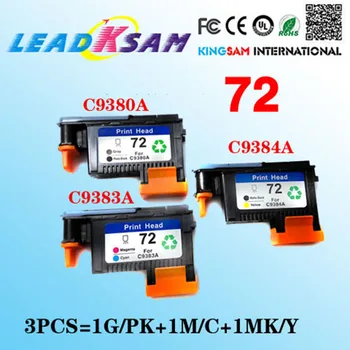 

3x compatible for hp 72 printhead C9380A C9383A C9384A for hp72 Designjet 2300/T610/ T620/T770/T790/T1100/T1120 print head