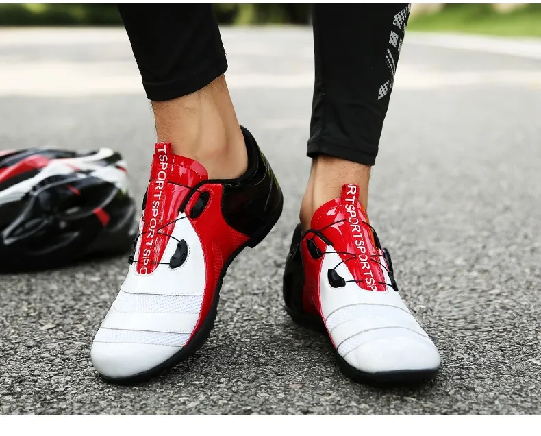 Tide Speed Lacing Professional Cycling Shoes Men Women Bicycle Sneakers Breathable Light Road Bike Shoes Outdoor Lovers