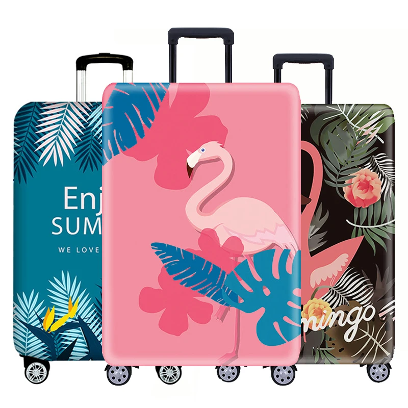 

Flamingo Thicken Elastic Luggage Suitcase Protective Cover Protector Dust Elastic Dust Protection Trunk Accessories Stuff Items