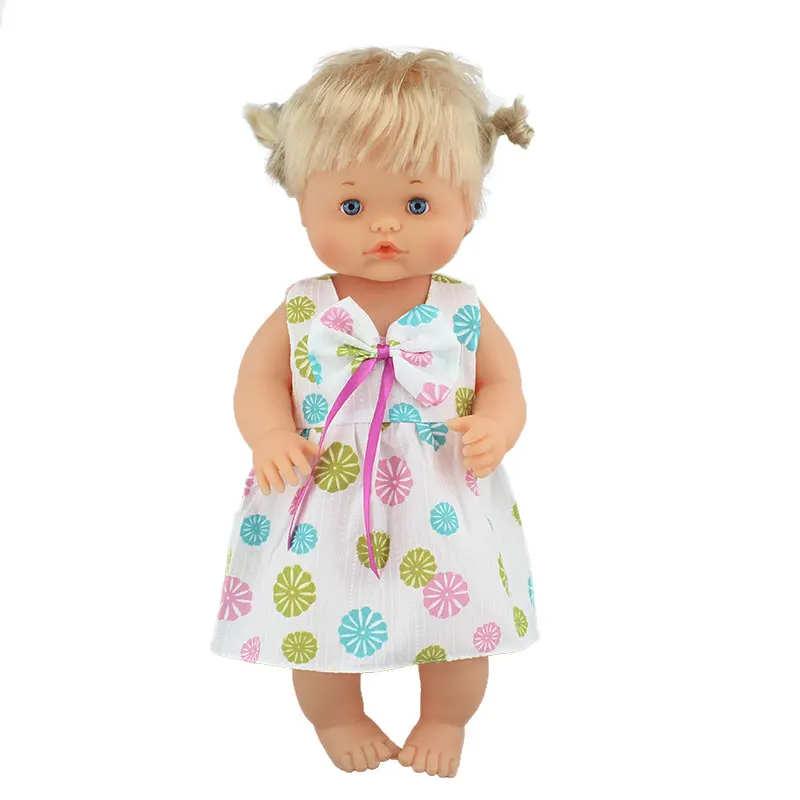 Новая Милая одежда подходит 40 см 41 см Nenucos кукла Nenuco Ropa y su Hermanita фиолетовая футболка с длинными рукавами в фиолетовый горошек брюки со шляпой - Цвет: 07