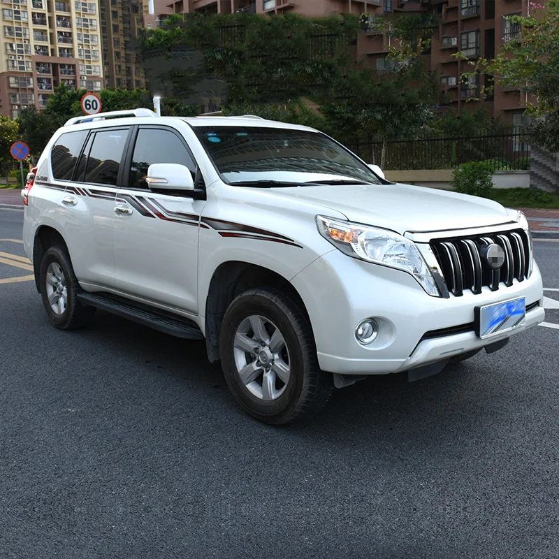 Для Toyota Land Cruiser Prado FJ150 2010- виниловая графика стикер для тела Боковая наклейка полосатые наклейки своими руками комплект для стайлинга автомобилей