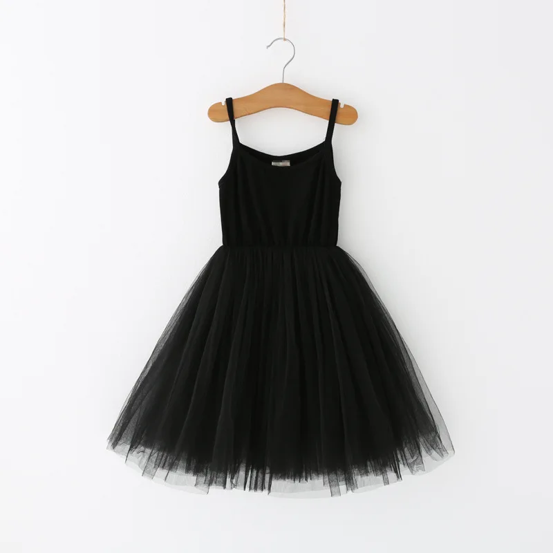 Вечерние платья-пачки для девочек; Летнее Детское платье для дня рождения и свадьбы; элегантное платье принцессы; Одежда для маленьких девочек; vestido infantil - Цвет: Black