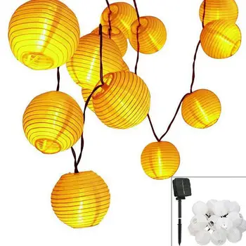 

5M/6.5M 20LEDs/30LEDs Solar Powered Lantern Shape String Lights for Decor