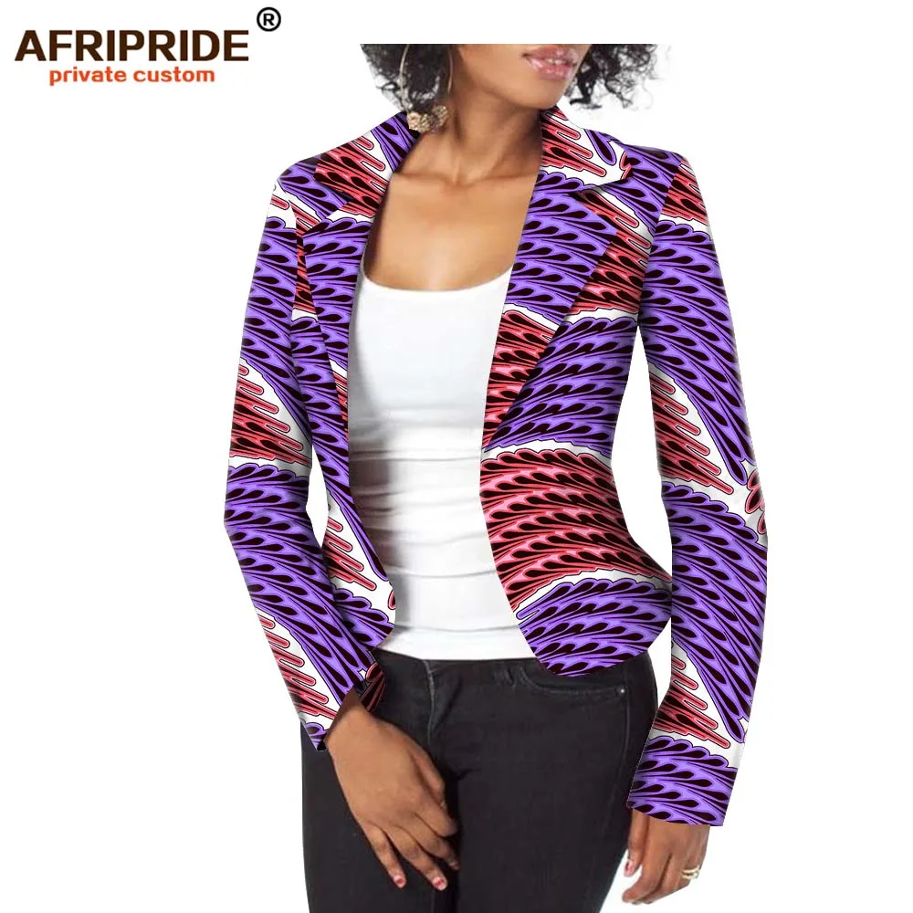 AFRIPRIDE, индивидуальное Женское пальто, новая мода, бодикон, повседневное пальто для дам, длинный рукав, размера плюс, чистый хлопок, воск, A722401 - Цвет: 305X
