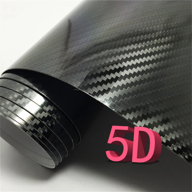3D / 5D виниловая пленка из углеродного волокна самодельные наклейки для тюнинга