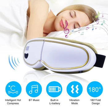 

Air Pressure Eye Care Massager With Hot Compress Rechargeable Electric Vibration Therapy Eye Fatigue Pulse Relief Restore Vision