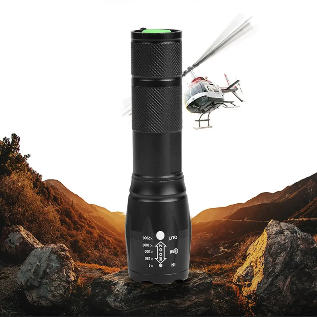 

T6 Telescopic Light Flashlight Five-speed Light Flashlight R5t6/l2 Telescopic Zoom Charging Super Bright
