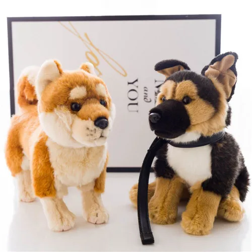 Fancytrader 12'' Mini Simulation Shiba Inu Plush Toy Stuffed Akita Dog Toy Plush Toy Kids Gift Home Decoration 30x24cm (4)