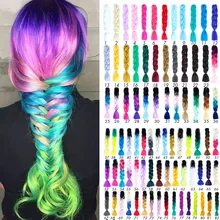 LANLAN африканская грязная коса парик Мужские и женские маленькие косички многоцветный градиент регги Мужские Женские грязные заплетать волосы в косу веревки волосы