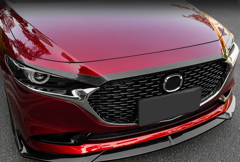 Для Mazda 3 M3 Axela автомобильные аксессуары ABS передняя головка крышка двигателя Гриль Крышка отделка 2 шт