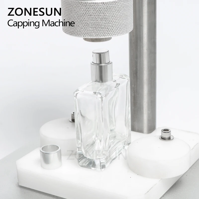 US $249.30 Zonesun Manual Crimping Machine Perfume Crimper Capper Metal Collar Cap Press Capping Machine Spray Crimper