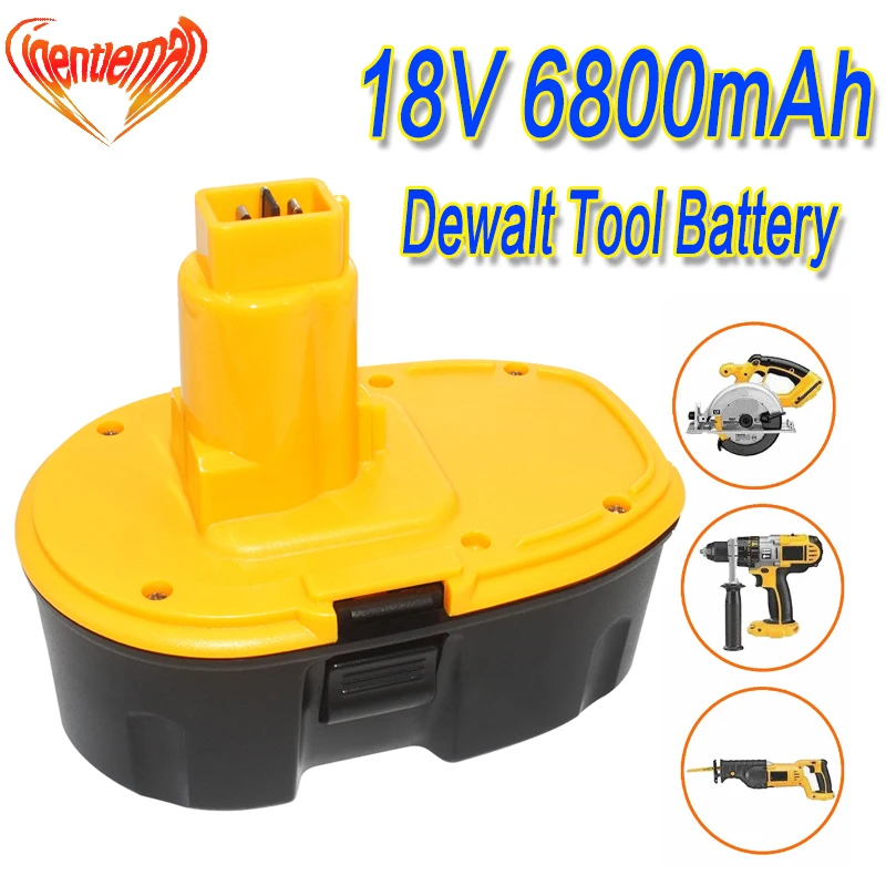 18 в 6800 мАч металл гидридных или никель Мощность инструмент для Dewalt DC9096 DE9039 DE9095 DW9098