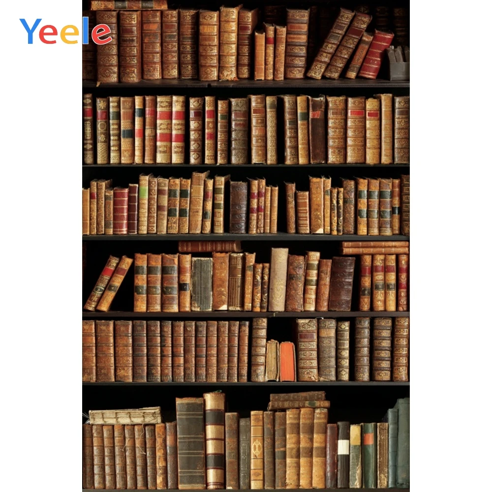 

Yeele Living Room Bookcase Bookshelf Retro Photocall Photography Backdrops Personalized Photographic Background For Photo Studio