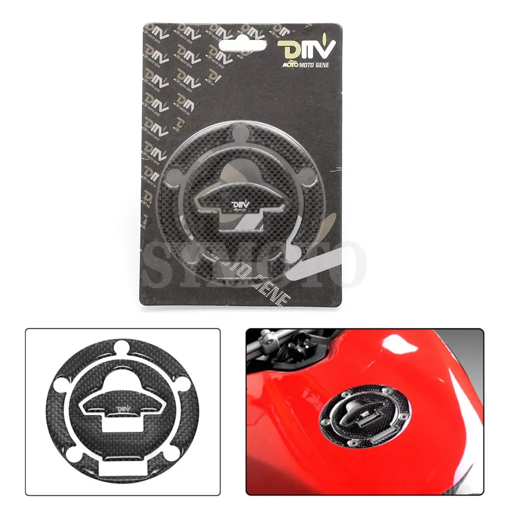 Углеродное волокно мотоцикл масло Топливный Газ крышка наклейка протектор для Ducati DS1000 1090 1198 S4R S2R M620 695 748 848 1078