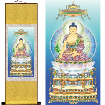 

South medicine guru Buddha mahayana Silk hangs a picture/decorative painting scroll painting wholesale