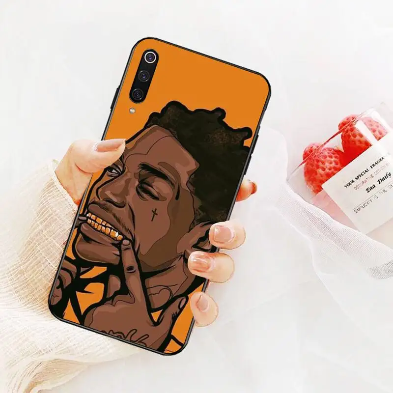 PENGHUWAN Kodak Black Rapper Bling Cute Phone Case for Redmi Note 8 8A 7 6 6A 5 5A 4 4X 4A Go Pro Plus Prime