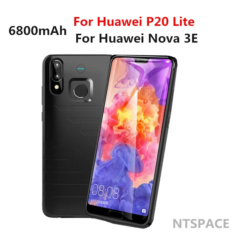 

6800mAh Backup Battery Charger Cover For Huawei Nova 3E Power Bank Case High Quality Portable Battery Case For Huawei P20 Lite