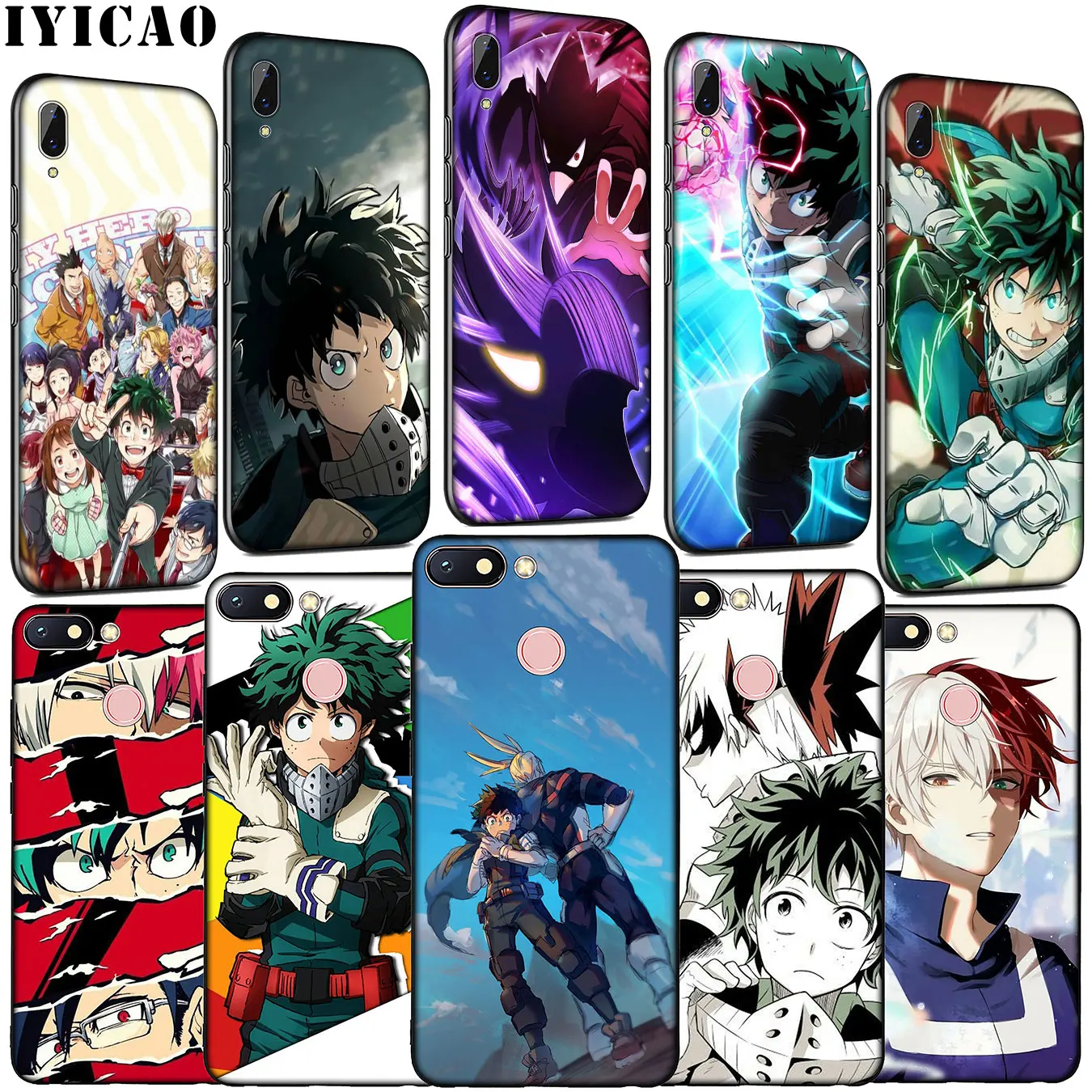 

IYICAO My Hero Academy Anime Soft Silicone Phone Case for Xiaomi Redmi K20 S2 GO 6A 5A 5 Plus 4A 4X Note 8 7 6 Pro Cover
