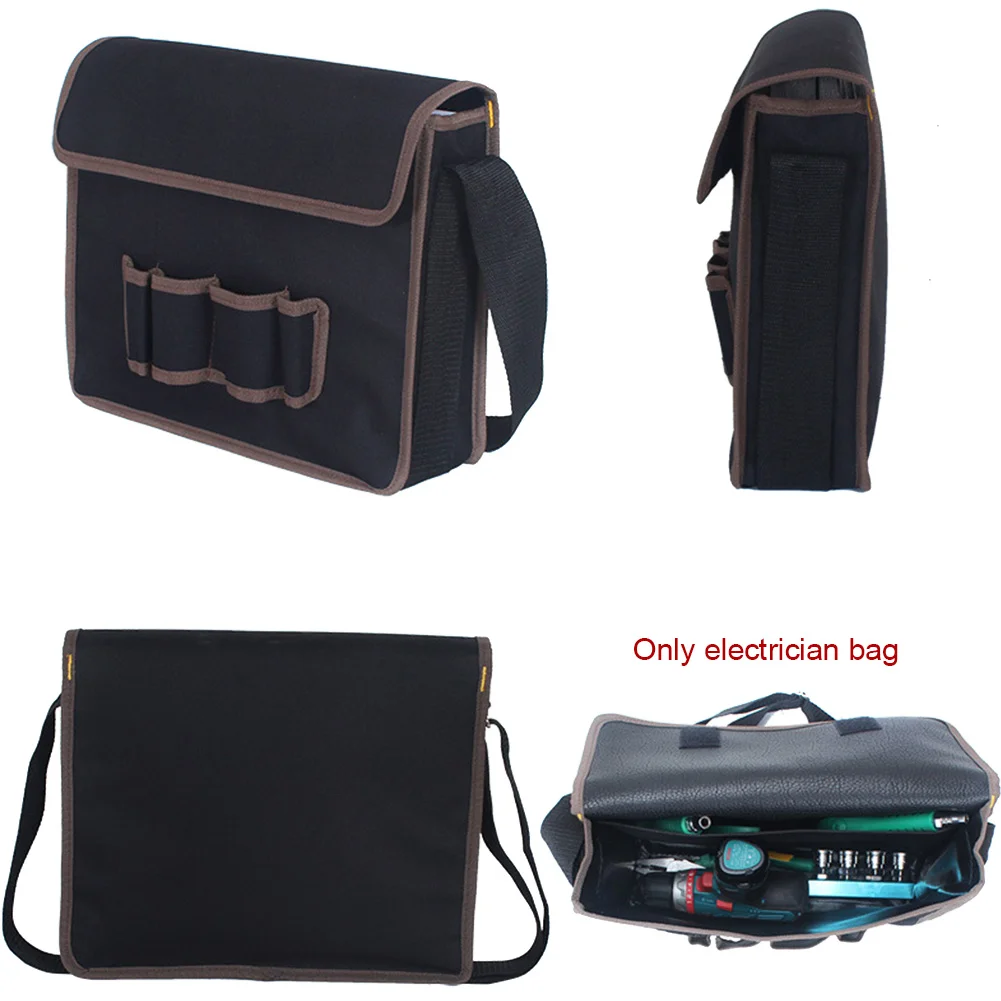 Drill Bit Tool Bag Electrician Parts Canvas Organizer Hardware Storage Screws Nails Hand Pouch