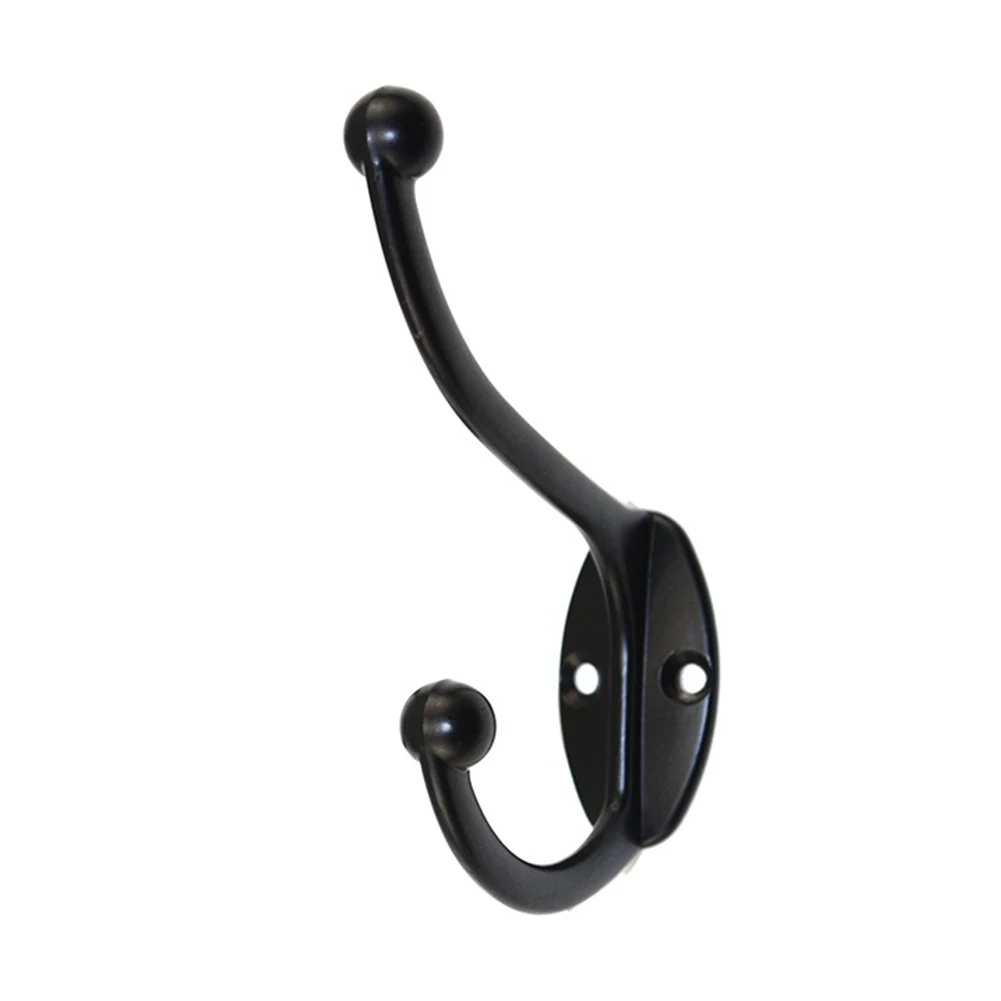 

8pcs/pack Durable Wall Mount Hat Bedroom Home Cabinet Dual Coat Hanger Retro With Screws Robe Hook Metal Rustic Utility