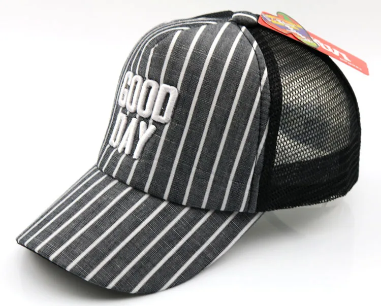 Бейсбольная кепка GOOD DAY Casquette Homme, Детская кепка для мальчиков, бейсболка с сеткой, шапка для девочек и мальчиков, черные солнцезащитные NY шапки 50-54 см F865