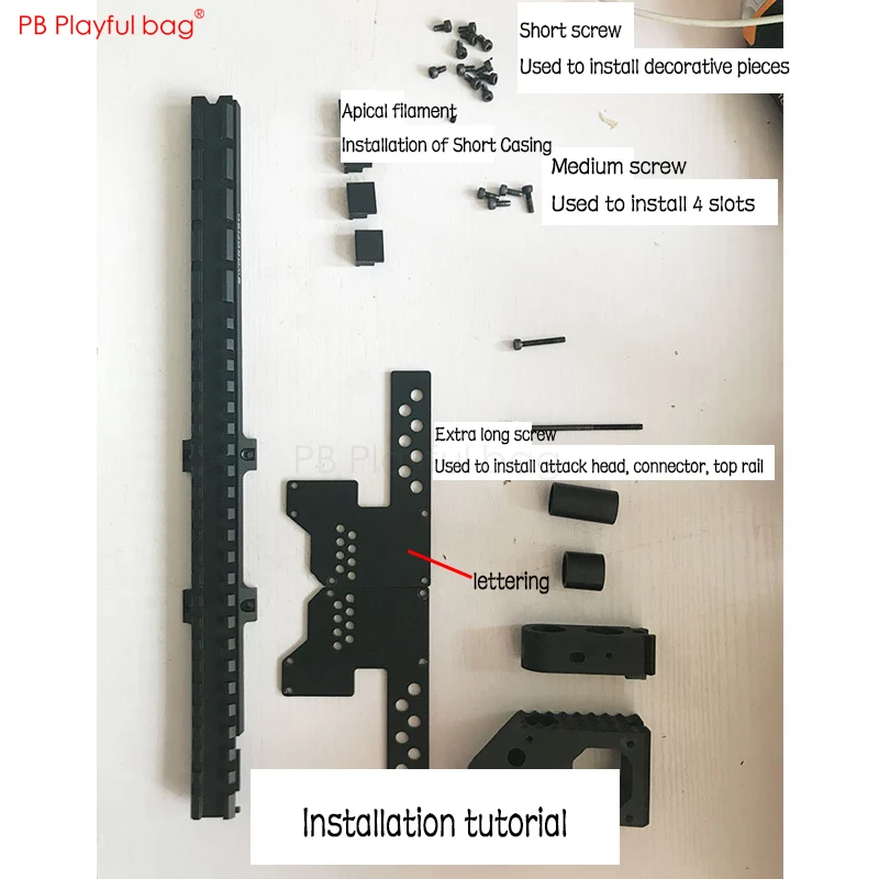 Спорт на открытом воздухе diy водяной пулевой пистолет Рыбная голова Горького MP5/HQ промышленный MP5K набор обновленный Материал Внешний вид модификация OD19
