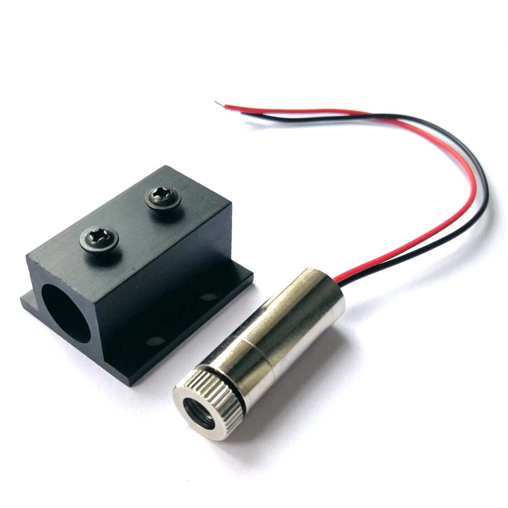 

New Focusable 100mW 650nm Line Laser Diode Module LED Light DC5V w Heatsink