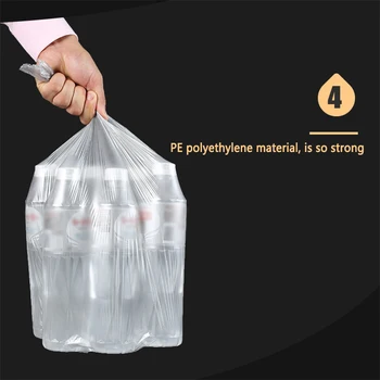 

110PCS Household Plastic Garbage Bag Roll Cover Disposable Rubbish Bin Liner Home Waste Trash Storage Container Garbage Bags HOT