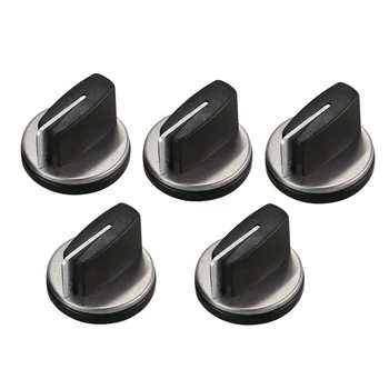 

Black plastic and metal embedded gas stove of knob ignition switch 5