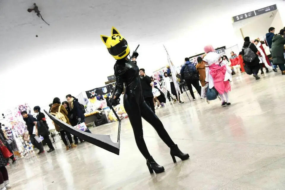 Японский аниме Durarara! DuRaRaRa Celty Sturluson Косплей Костюм Комбинезон на Хэллоуин из искусственной кожи Боди унисекс костюм для вечеринки