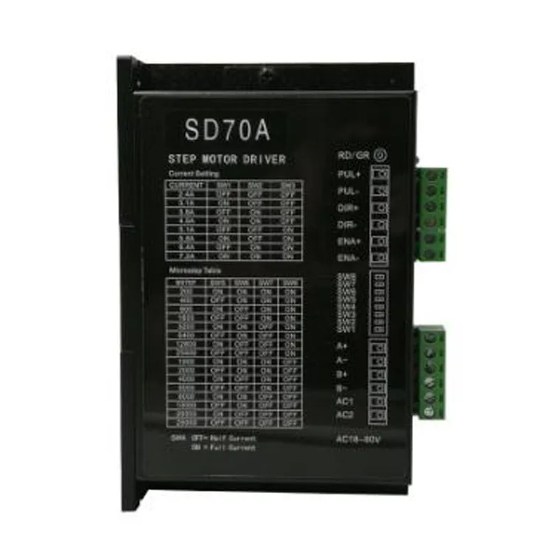 SD70A драйвер 57/86 2 фазный Драйвер шагового двигателя 7A AC/DC Универсальный с DSP