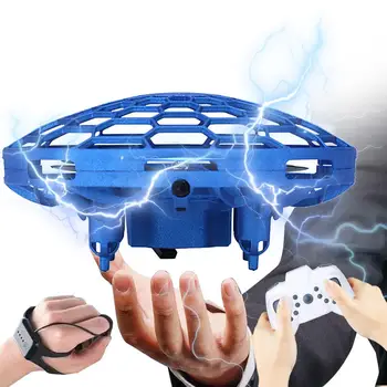 

Mini Drone Hand Operated UFO Fly Aircraft LED Electric Quadrotor Toy Watch Induction Drone Toys Kids Xmas Brithday Gifts
