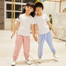 Wechat/Лидер продаж; Бизнес; 19-летние детские хлопковые льняные брюки-фонарики в Корейском стиле детские однотонные хлопковые брюки с бамбуковым соединением