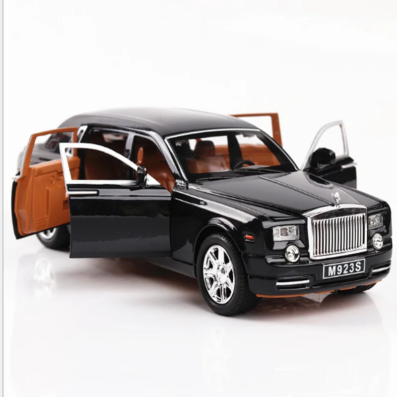

Simulation car model 1:24 car model phantom car model boy sound light toy car six door car toy model for children gifts