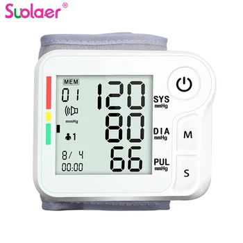 

Medical Home Automatic LCD HD Digital Wrist Blood Pressure Monitor for Measuring Heart Beat And Pulse Rate Tonometer Health Care